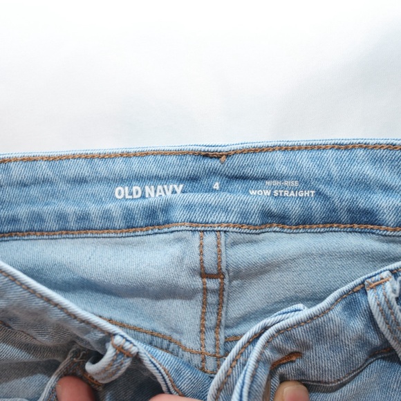 Old Navy High Rise Boot Cut Boyfriend Jeans Size 4 Petite - Picture 11 of 12